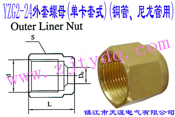 YZG2-24ĸ(οʽ)(~)Outer Liner Nut