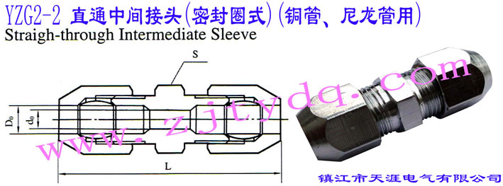 YZG2-2 ֱͨg^(ܷȦʽ)(~)Straight-through Intermediate Sleeve